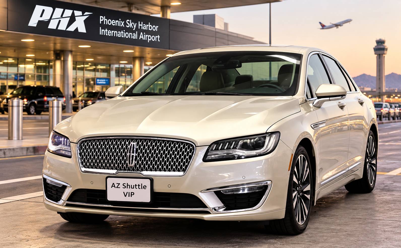 Luxury Lincoln vehicle operated by AZ Shuttle VIP